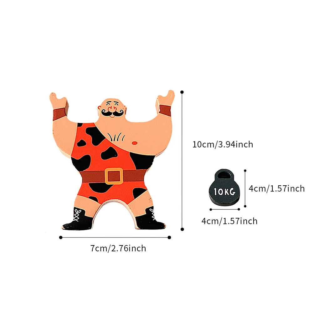 

Wooden Hercules Balance Building Blocks Acrobatic Balancing DIY Stacking Balance Blocks Toys Kids Educational Toys for Children