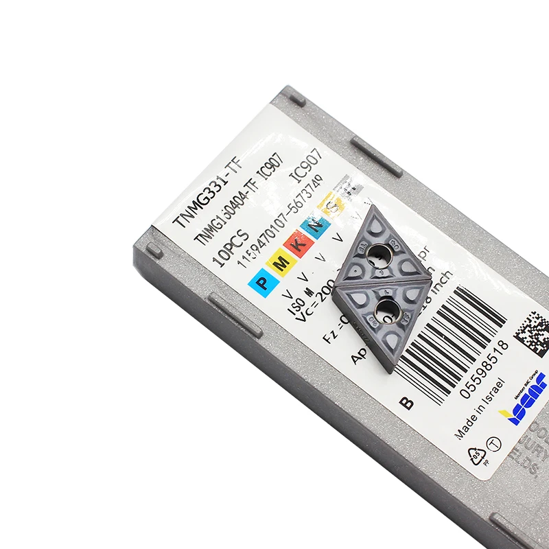 10 шт. TNMG160404 TF IC907/IC908 внешние токарные инструменты TNMG 160404 карбидная вставка для токарного станка режущий инструмент инструменты с ЧПУ
