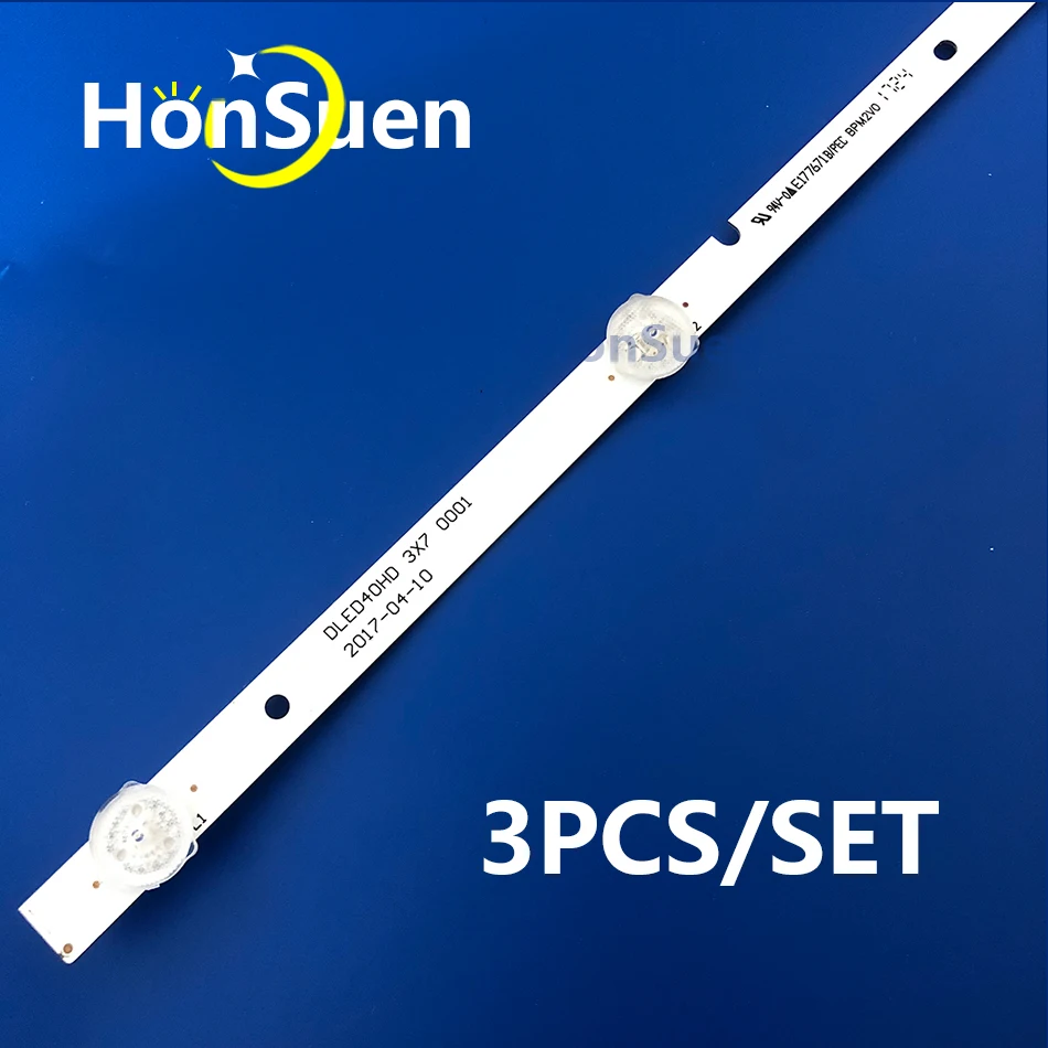 

2SET=6PCS 7LED LED backlight strip for DLED40HD 3X7 0001\2 E177671B/PEC BPM2V0