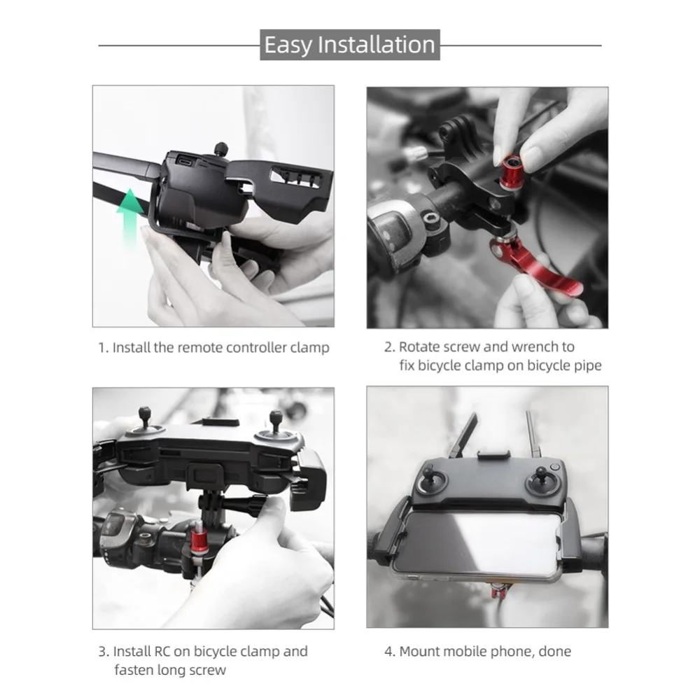 Велосипедный устойчивый держатель для DJI Mavic Mini 2 Pro Air Spark пульт дистанционного