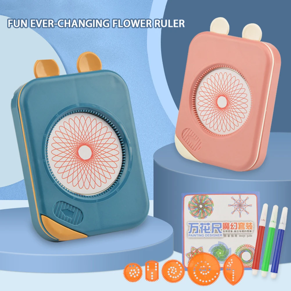 

Stationery Drawing Toys Set Interlocking Gears Wheels Painting Educational Toy for Kid Training Learning Tool