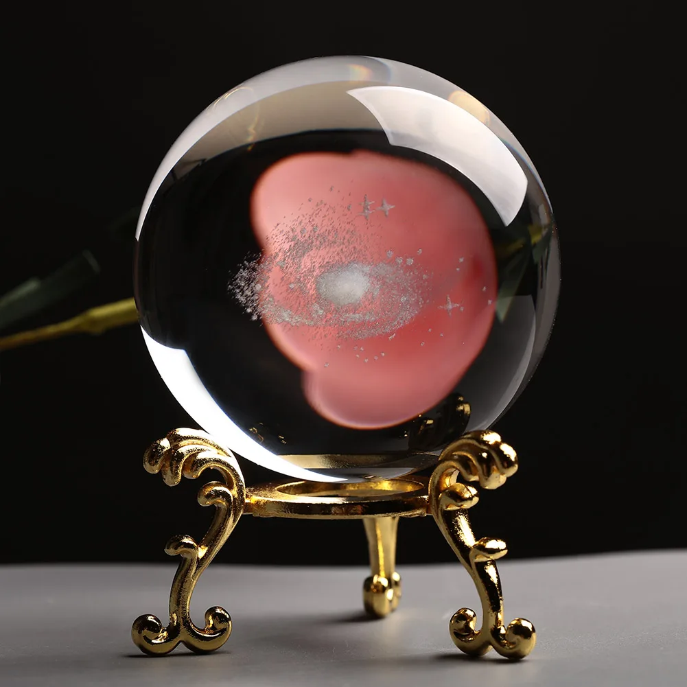 Стекло с лазерной гравировкой Ball подарок модное ремесло для астрофилов 3D