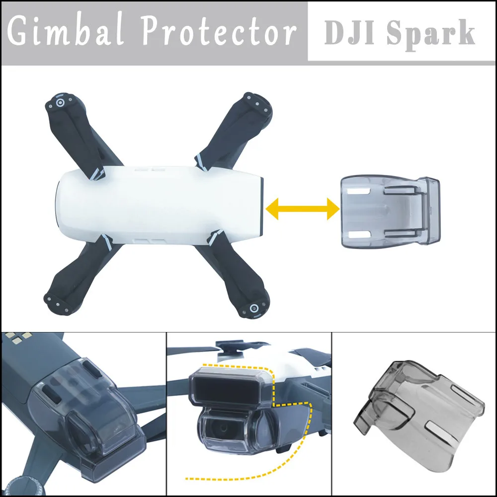 Новый датчик Gimbal Camera Protector защитный замок крышка капюшона для DJI Spark Drone Y1218 |
