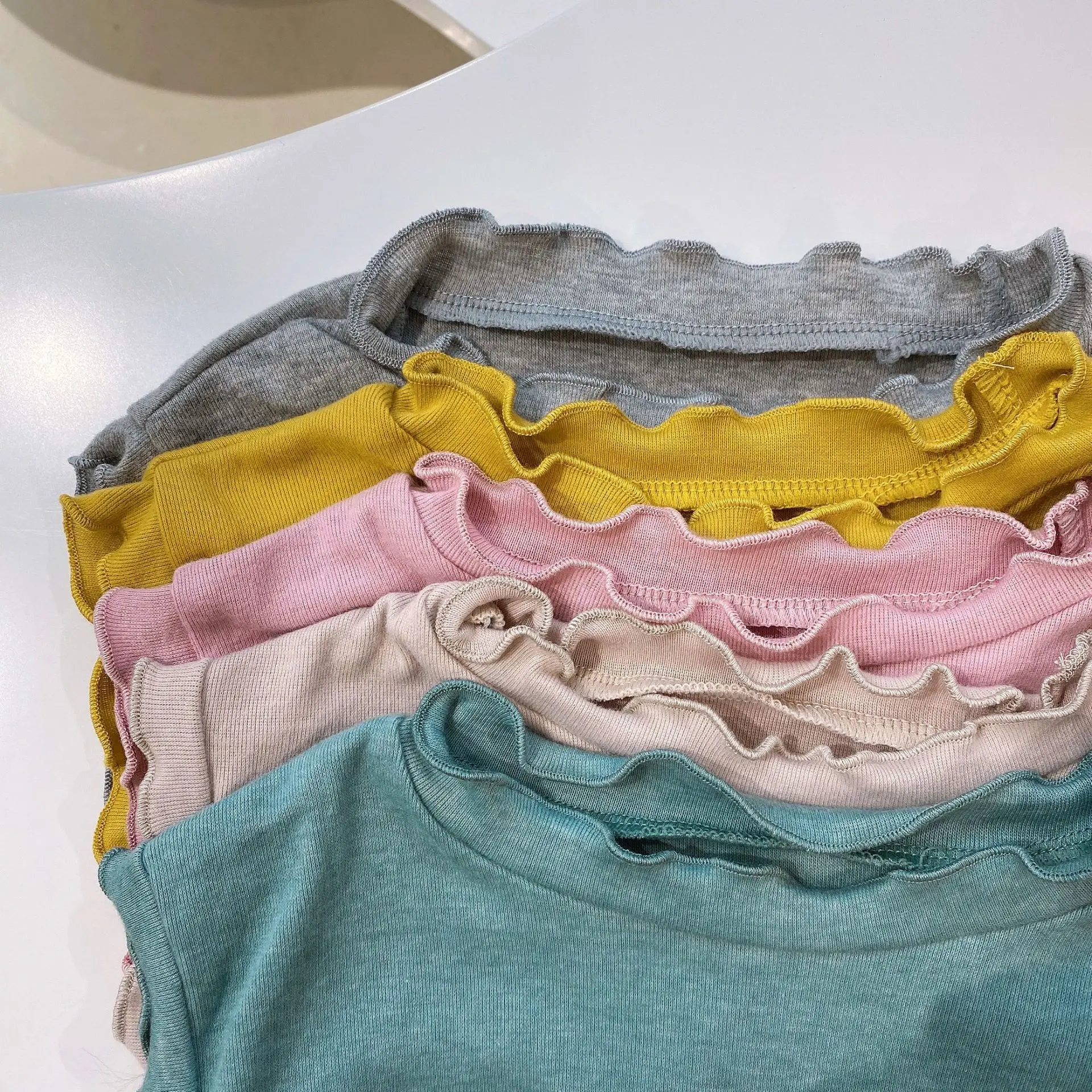 

80-120 Cm Summer Girls Fashion and Comfortable Short Sleeve T-shirt Baby Kids Children Tee