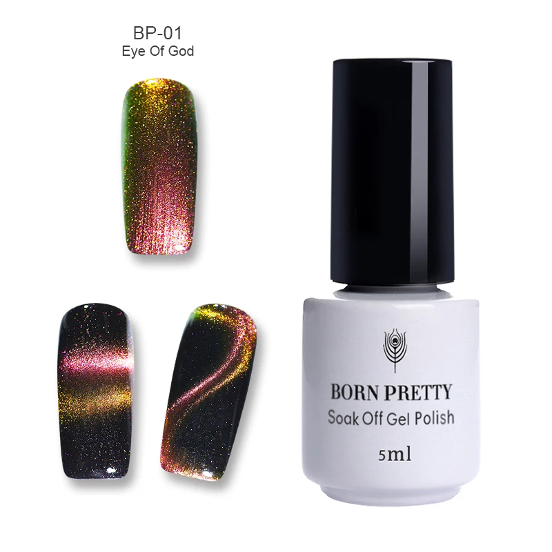 5ML BP-01 Родился Довольно Гламурная кошка глаз УФ Гель-лак 6 мл Магнитная Shimmer замочить от УФ-светодиодный Гель-лак для ногтей маникюрный лак DIY - Цвет: 5ML BP-01