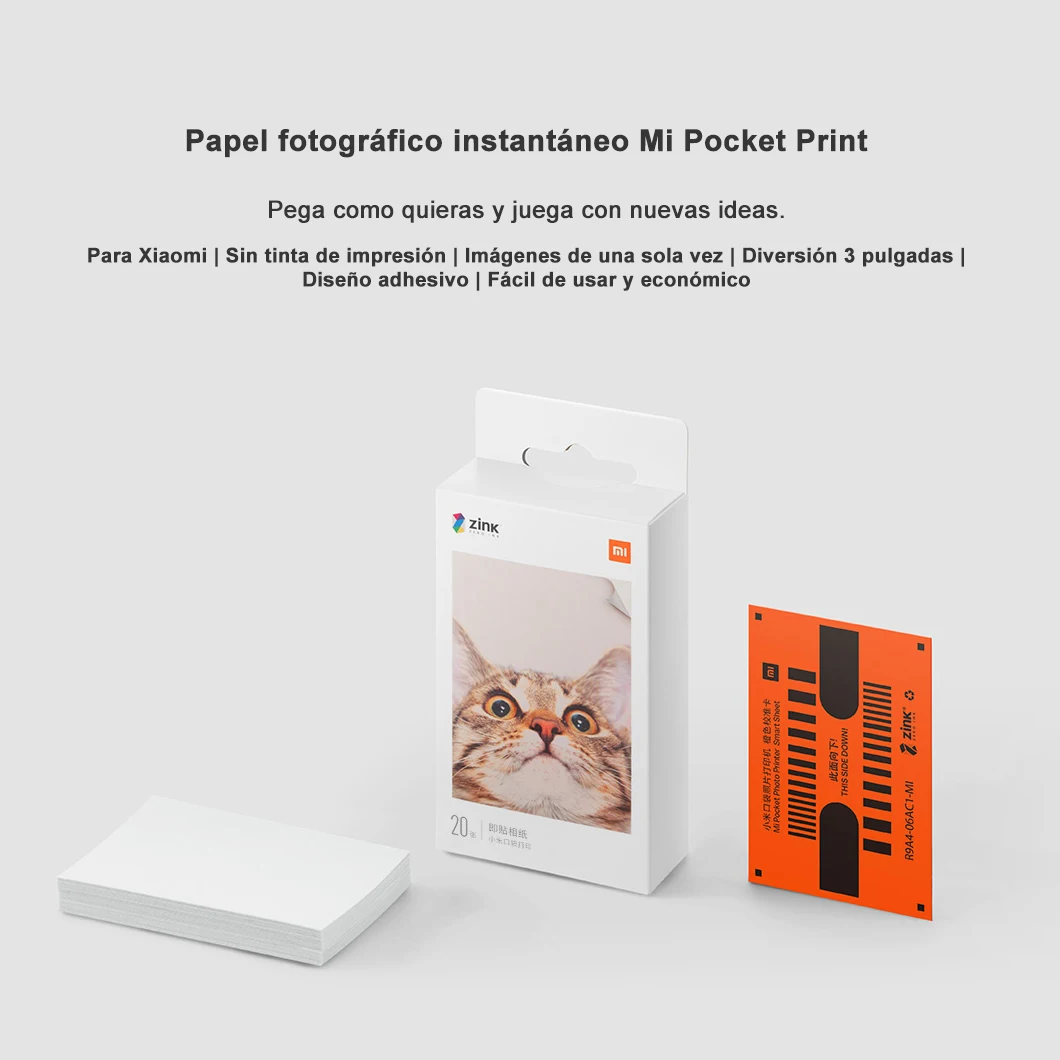 Xiaomi Карманный фотопринтер 313x400 точек на дюйм 500 мАч портативный фото мини
