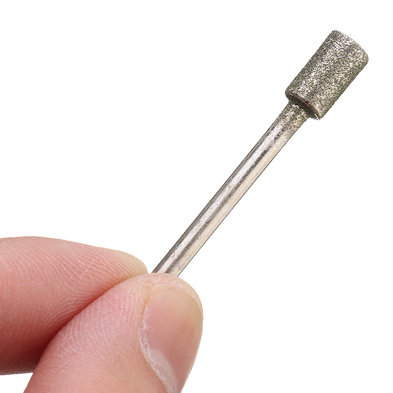 5 шт./лот сверла с серебряным алмазным хвостовиком 3 мм|drill bit|grinding drill bitsbit |