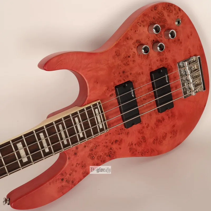 4 string aktive bass gitarre 43 zoll solide ashwood körper kanada ahorn hals elektrische bass gitarre gute lack aktive gitarre free global shippi