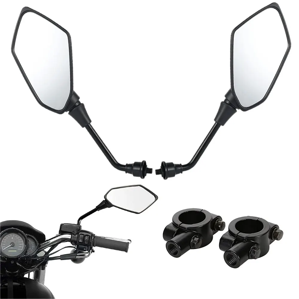 2Pcs/Pair Motorcycle Rearview Mirror Code with mirror Scooter E-Bike Rear View Mirrors Back Side Convex | Автомобили и мотоциклы