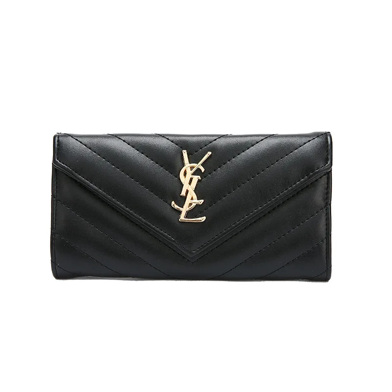 

Ladies Long Wallet New Fashion Simple Zipper Clasp Clutch Wallet