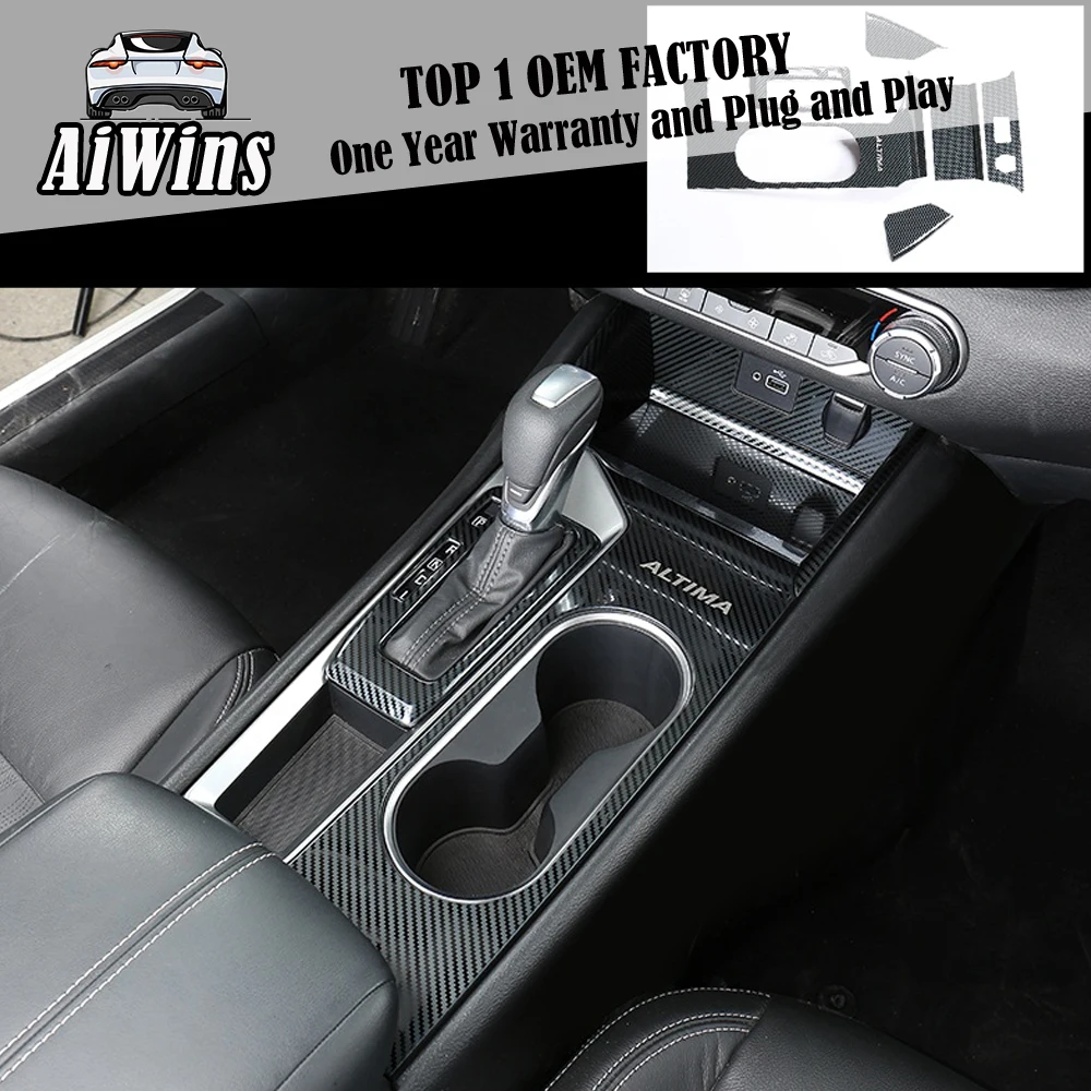 

Car styling For Nissan 2019-2020 New Teana water cup gear panel interior decoration central control car supplies modification