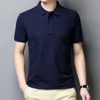 summer mens polo shirt new button clothing short sleeved thin cotton mens solid color t shirt m 5xl new brand mens clothing