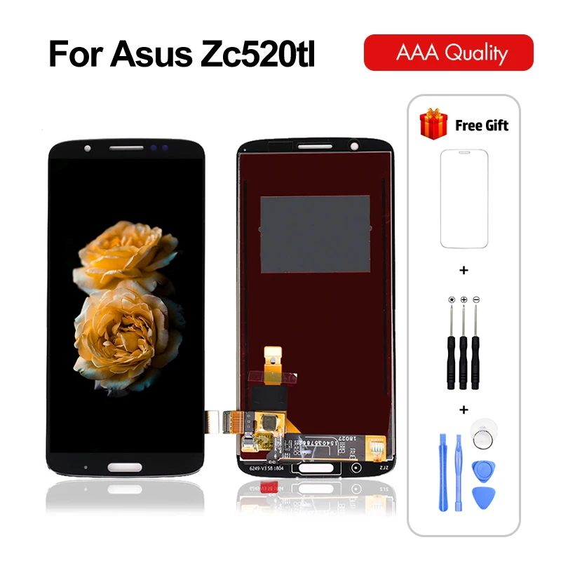 Сменный сенсорный ЖК экран для Asus Zenfone 3 Max ZC520TL X008D ZC520TL|Экраны мобильных телефонов|