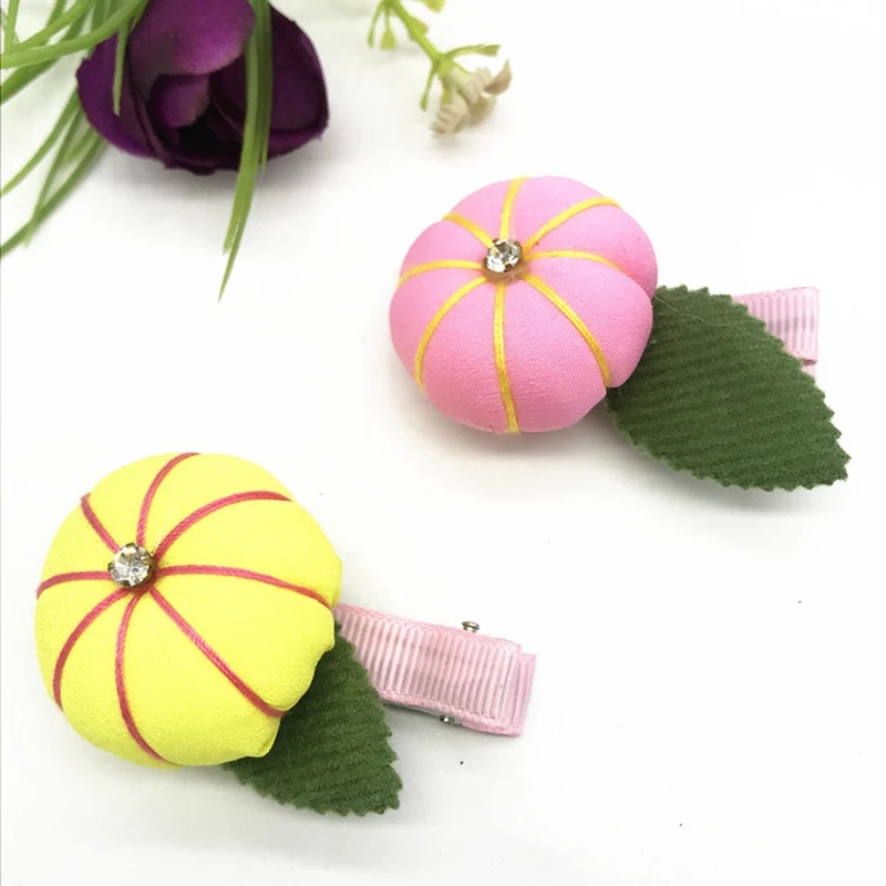 5 шт./компл. детские заколки для волос в виде тыквы детский твердый зажим утиный