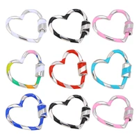 diy heart shaped hooks for jewelry making women diy necklace connectors earrings pendants accessories for clasp supplies mode