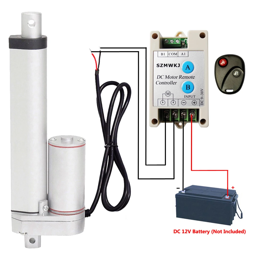 Линейный привод для тяжелых условий эксплуатации 200 мм/8 дюймов 8 12 В постоянного