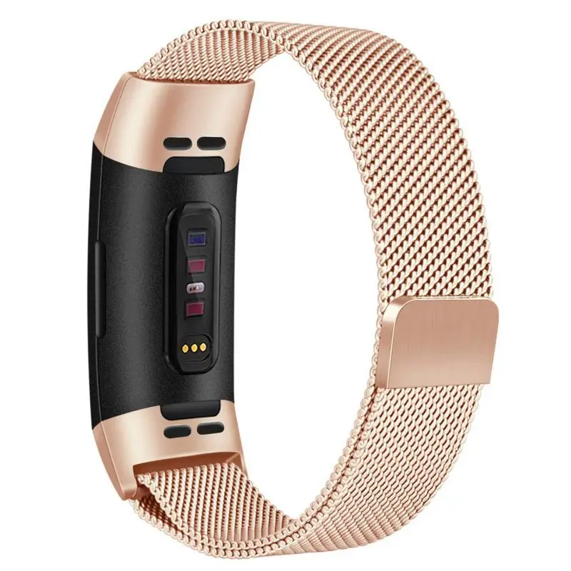 9 цветов для Fitbit charge 3 фитнес-браслет магнитный с миланским плетением браслет из нержавеющей стали сменные полосы для charge3 ремешок