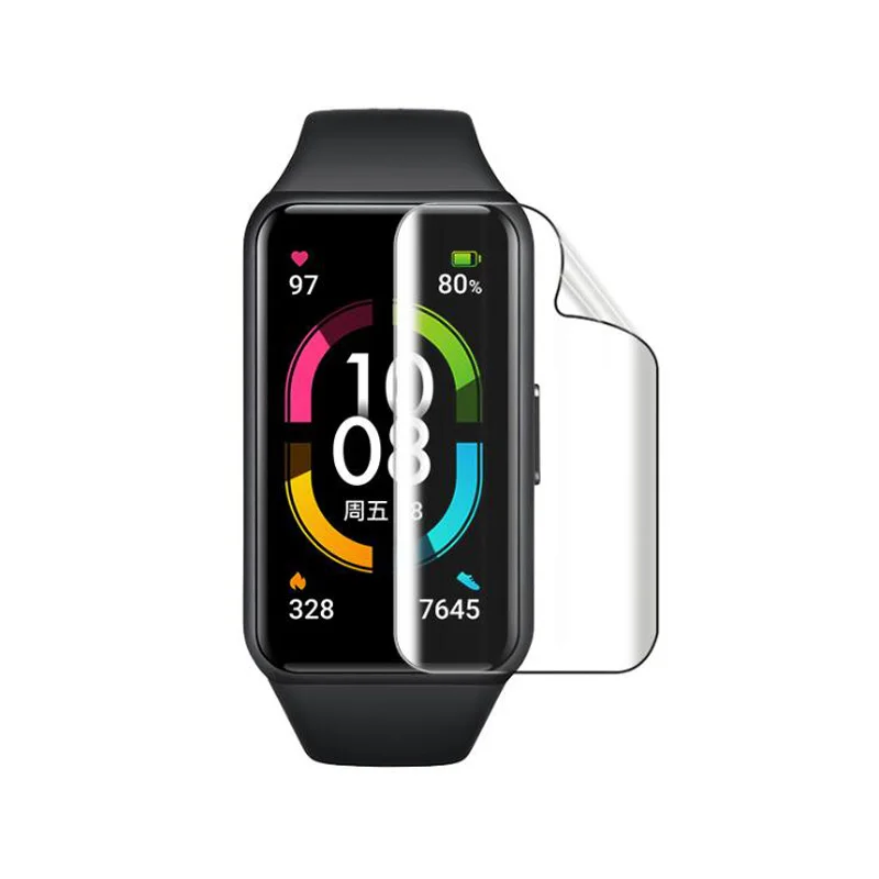 

Мягкая прозрачная защитная пленка из ТПУ для Huawei Honor Band 6 Pro, 5 шт., защитный чехол для наручных часов, защита для смарт-браслета Band6
