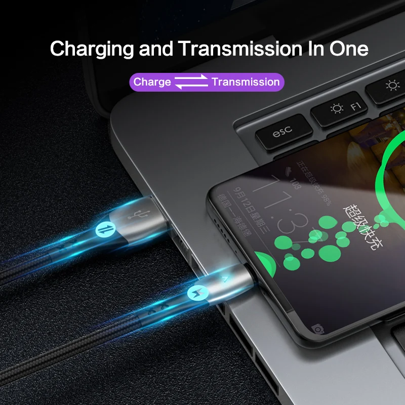 USB кабель SmartDevil Type C для быстрой зарядки 5 А Huawei Lite Pro адаптер P20 Samsung S9|Кабели