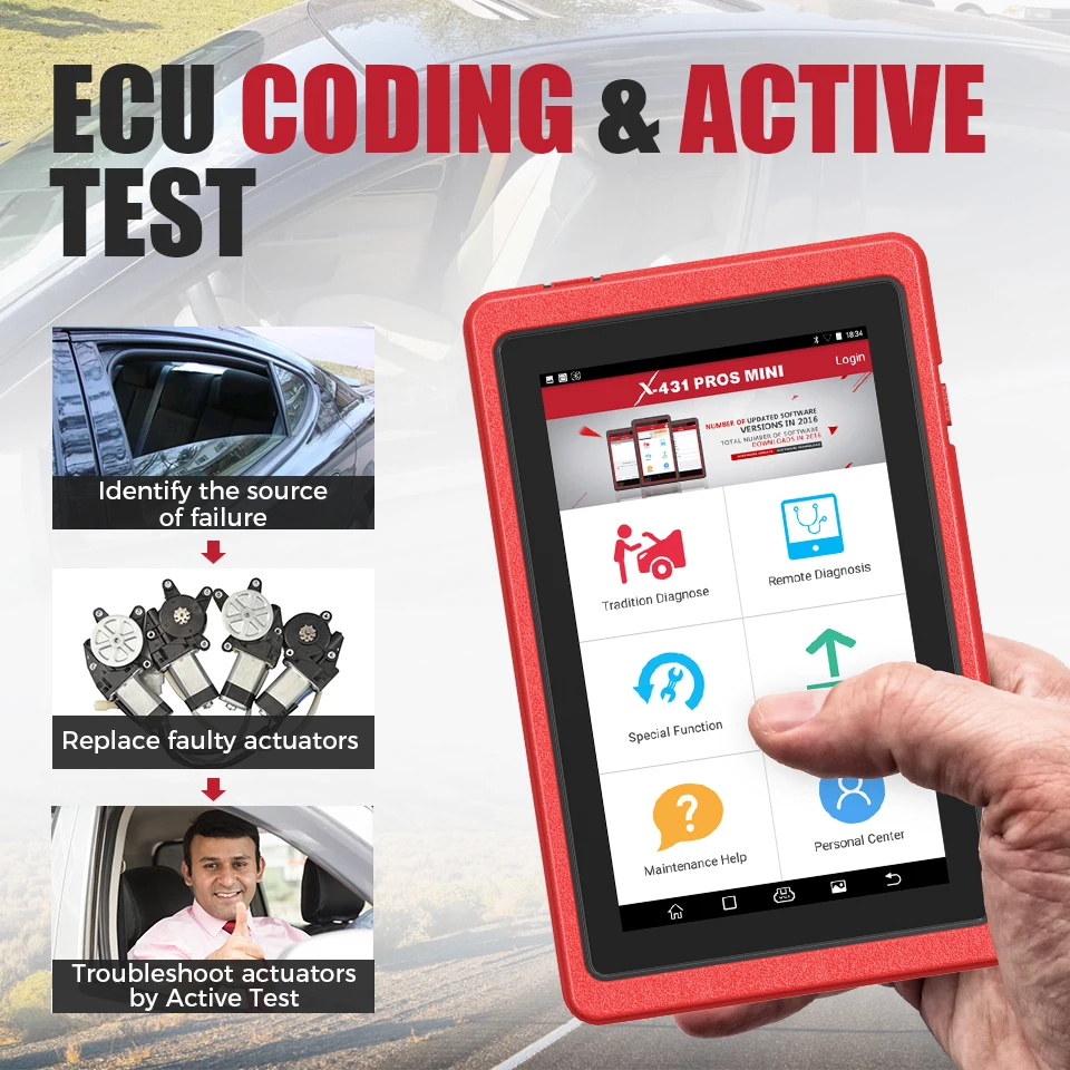 Launch X431 Pros мини диагностический Автомобильный сканер Профессиональный