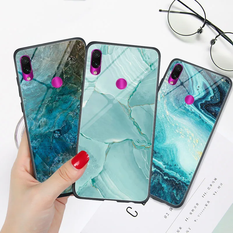Мраморный чехол для телефона Redmi 7A 8A 9A Xiaomi Note 8 PRO T 9 S 7 6 5 Plus 5A Prime 6A Mi A3 10 Lite|Бамперы| |