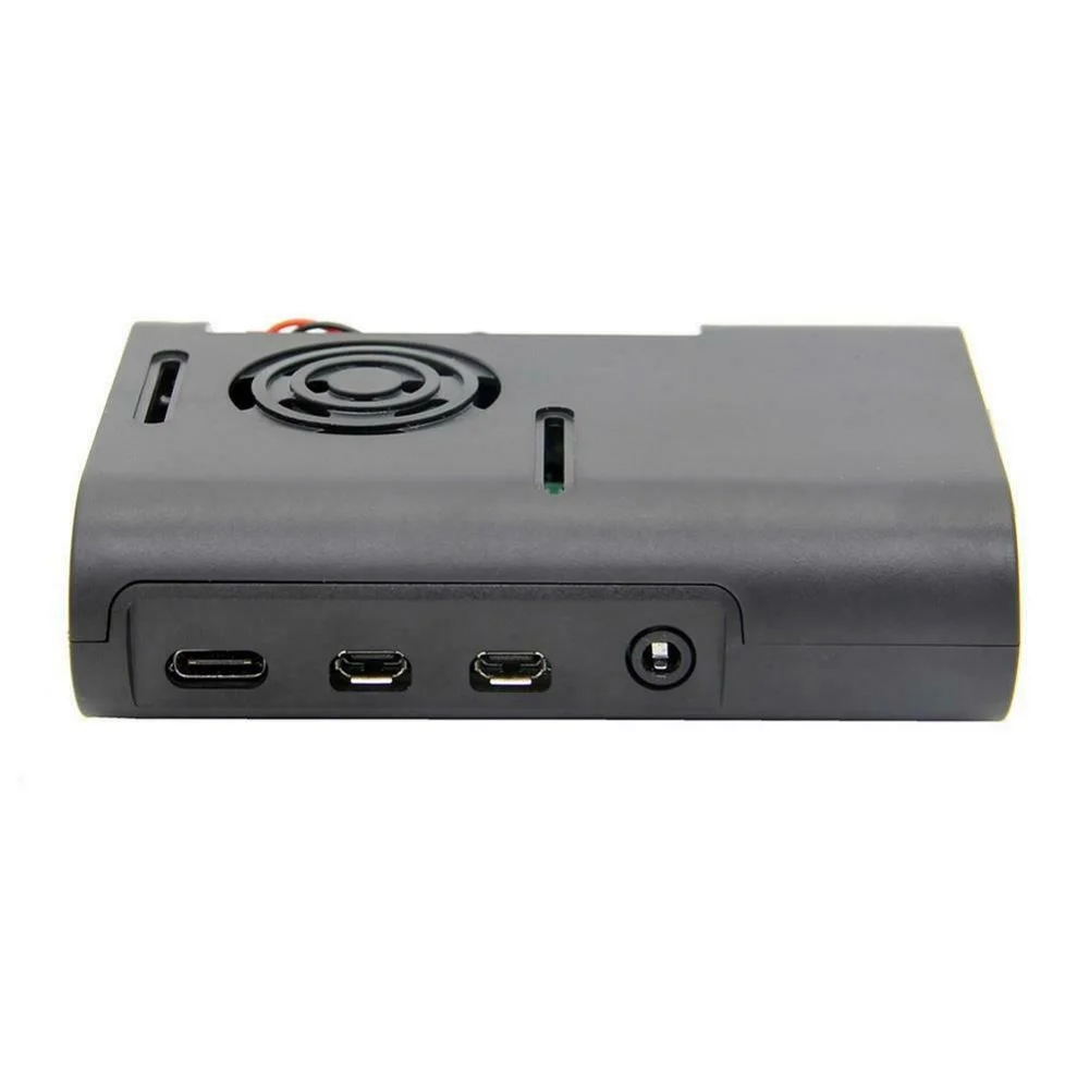 Raspberry Pi 4 Model B Black/Transparent ABS Case Enclosure Box with Cooling Fan | Компьютеры и офис