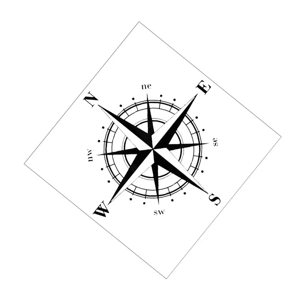 

Compass Totem Car SUV Hood Decal Cover Vinyl Bonnet Sticker Waterproof Car Compass Totem Sticker Decal 50*50cm