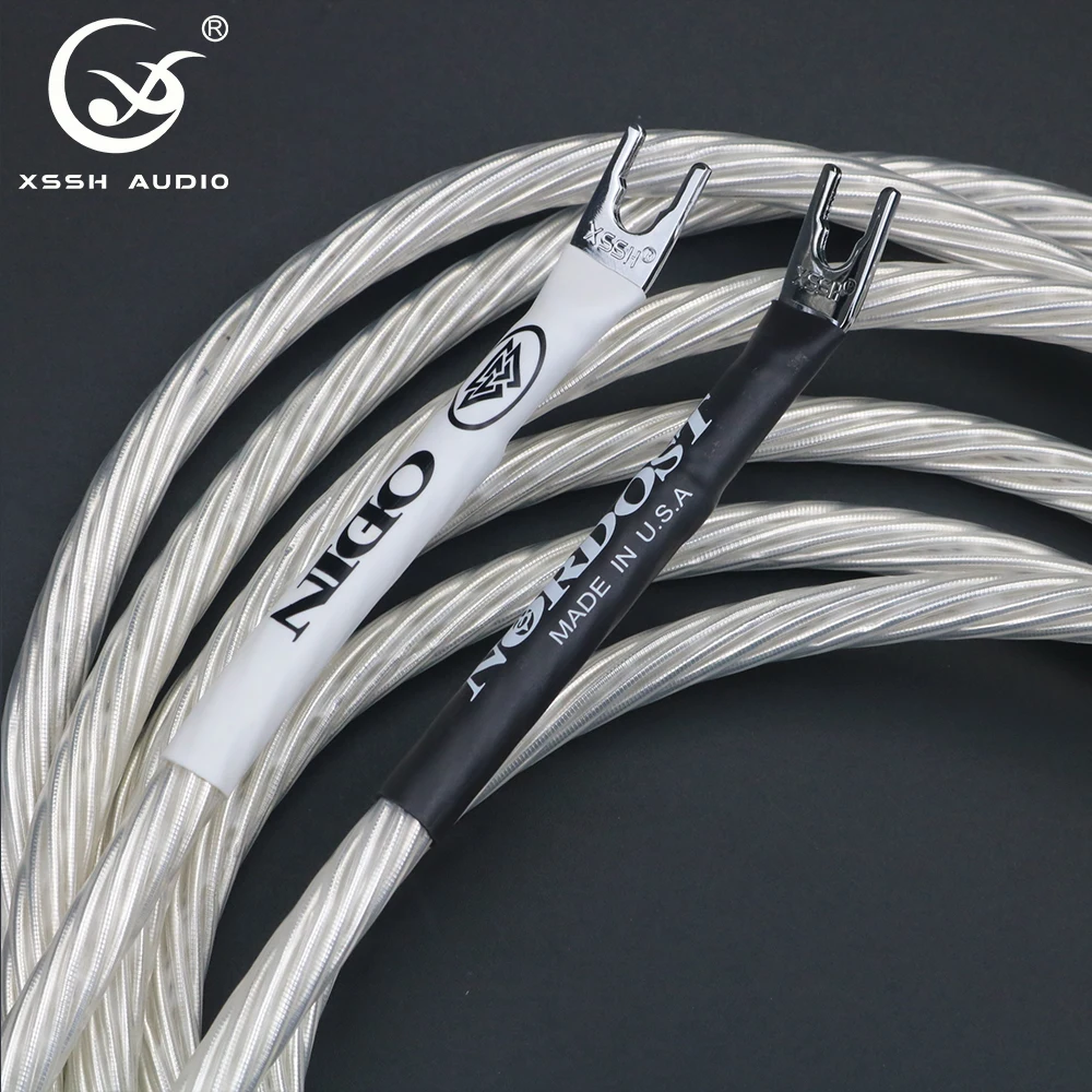 Кабель-перемычка Spade/Spade штекер типа банан кабель для динамика XSSH audio нордост один