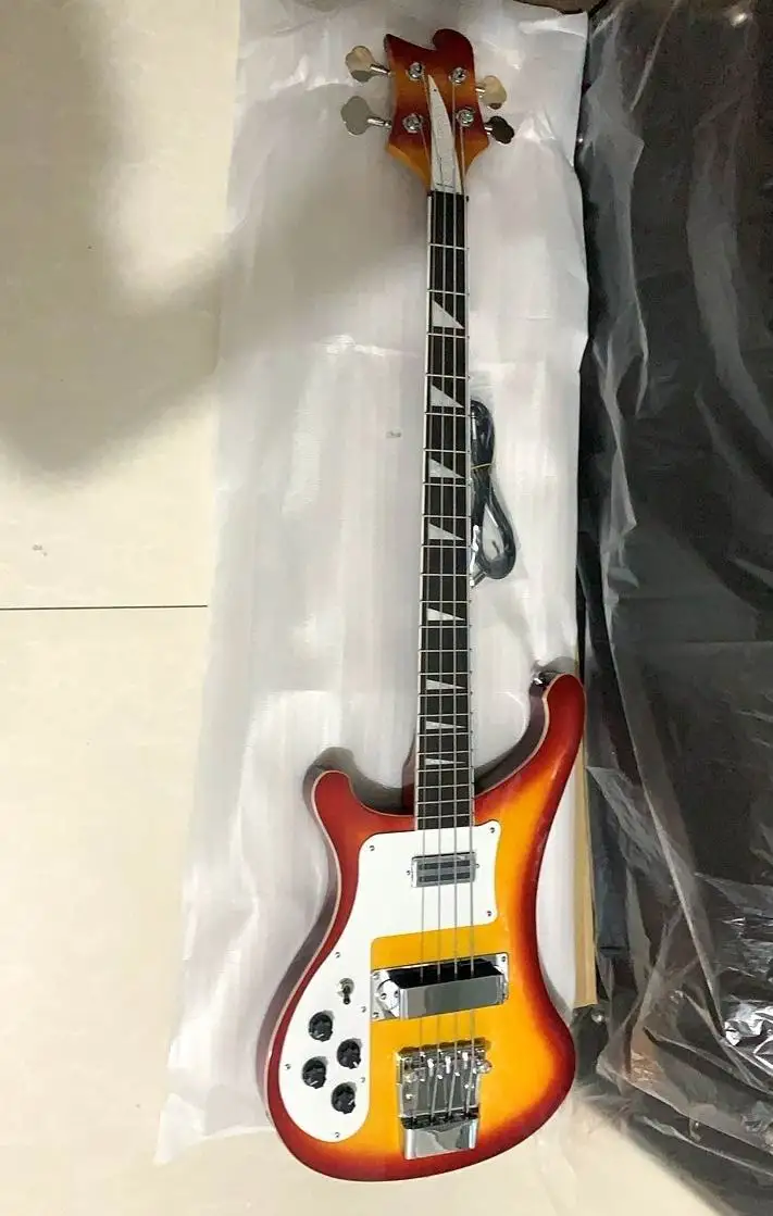 New Arrival Left Handed 4003 Rick Model 4 String Electric Guitar In Cherry Sunburst 1911065 | Спорт и развлечения