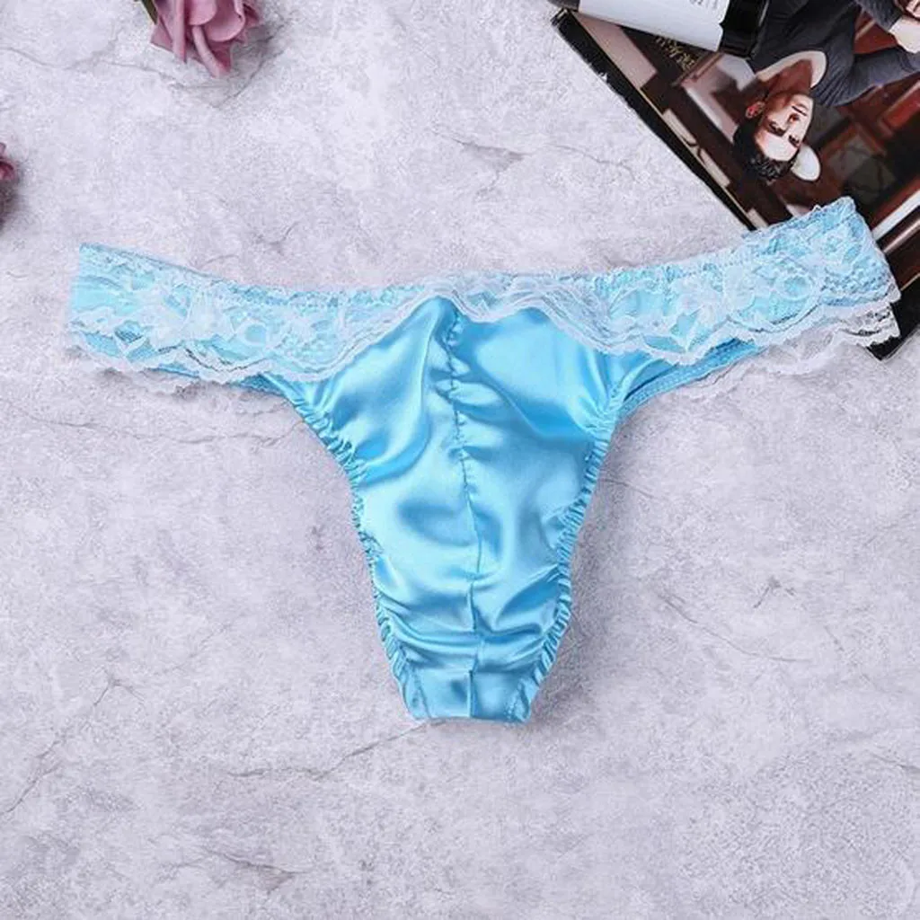 Мужское нижнее белье ракушки блестящее атласное многослойная Цветочная