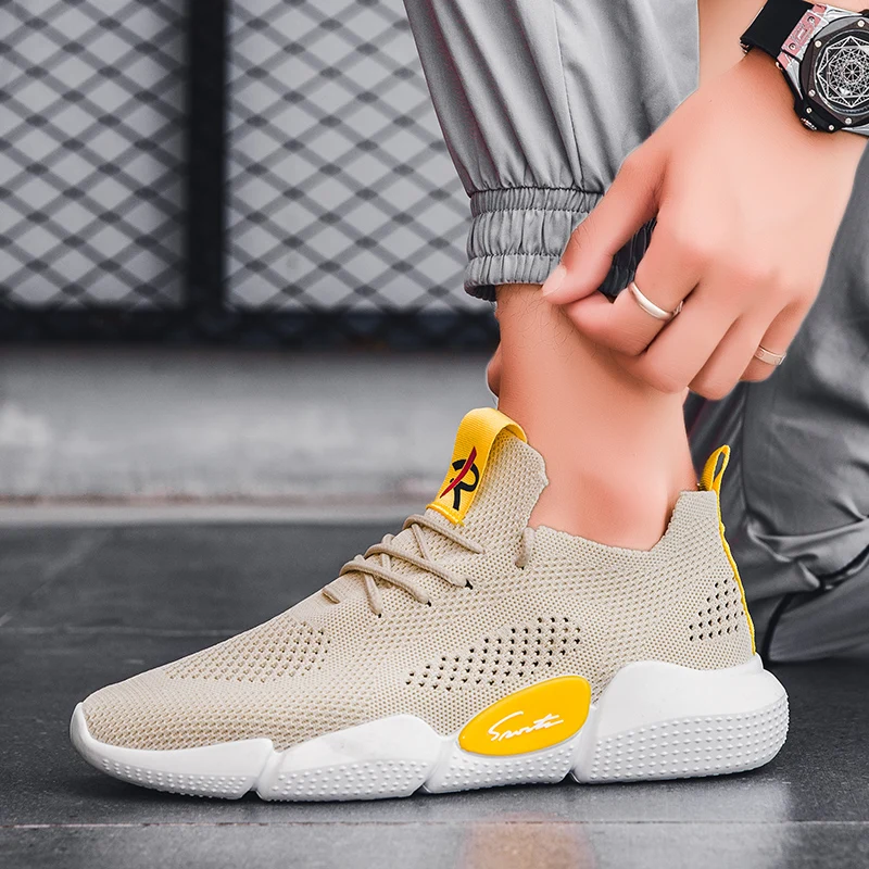 

Men Casual Shoes Sneakers Fashion Light Breathable Man White Sport Leisure Mens Trainers Zapatos Casuales Para Hombre