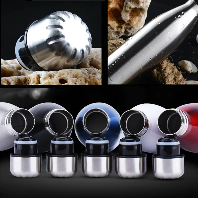 Металлическая бутылка для воды 1 шт. популярная колба высокой емкости Лидер