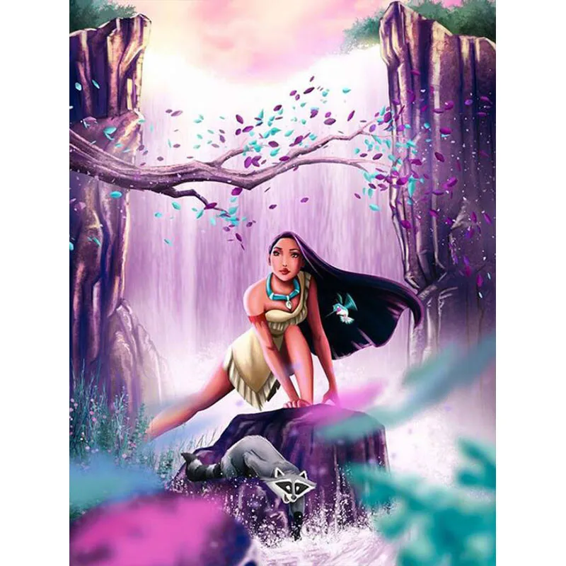 

CraftArtGo 5D, сделай сам, алмазная вышивка, мультфильм, полностью квадратные Стразы мозаика, вышивка крестиком на рисунке, со стразами в виде цвет...