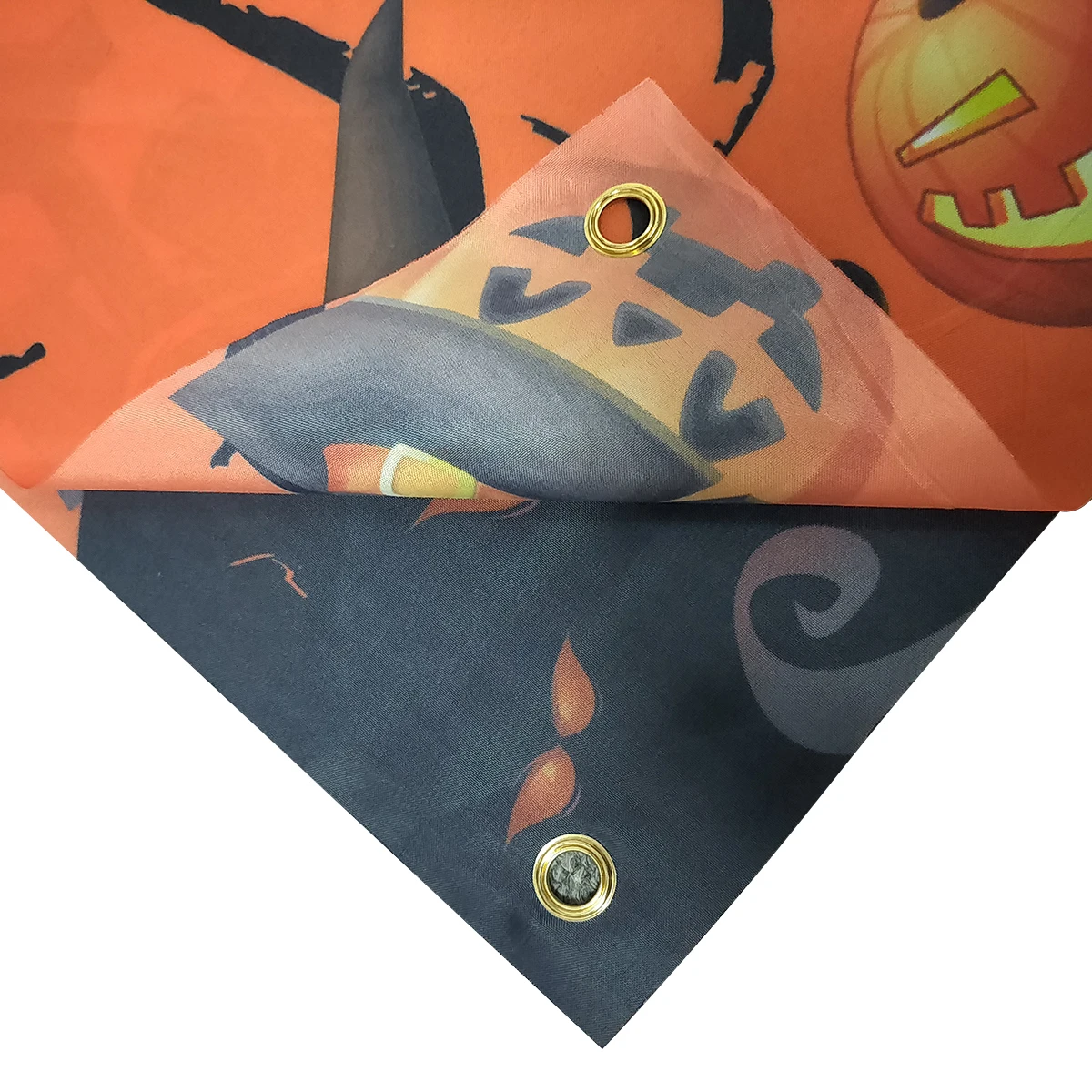 

Happy Halloween Banner Pumpkin Pattern Horror Atmosphere Holiday Background Cloth Home Party DIY Decoration