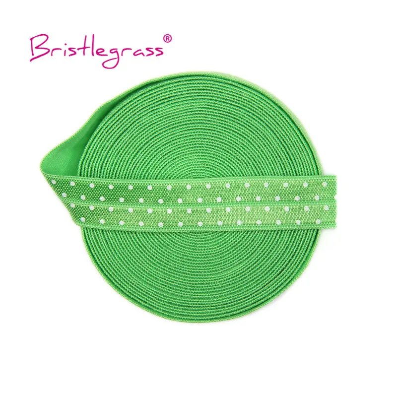 Эластичная Повязка на голову с принтом в горошек 5 ярдов 5/8 дюйма 15 мм лента для