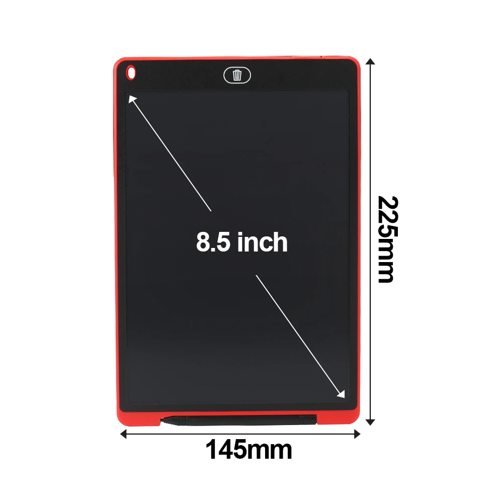 red 8.5 inch LCD Writing Tablet Electronic Graphic Tablet For Drawing 12" 8." Art light Drawing Board Digital Tablet to Drawing Pad - Цвет: red 8.5 inch