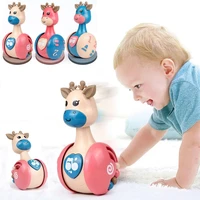 sliding deer for baby infant teether hand bell wobble inertial crawl interactive learning development early educational toys