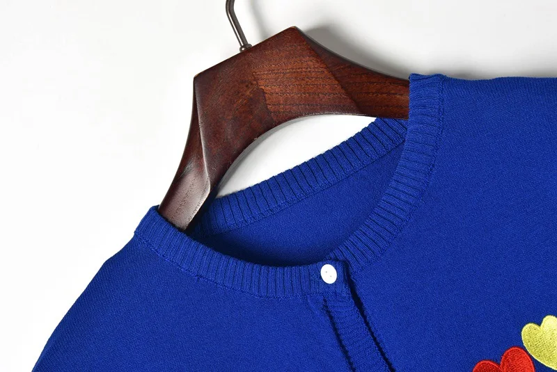 Женский однобортный Кардиган с круглым вырезом повседневный тонкий вязаный