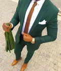 Лучший светло-зеленого цвета Для мужчин костюмы 2020 из двух частей костюм жениха v-образный вырез, петличный смокинг отделка Подходит Для мужчин вечерние костюм Индивидуальный заказ женихов Для мужчин костюмы для девочки
