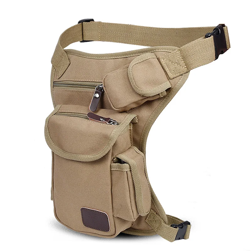 Мужская поясная сумка холщовая мессенджер сумки через плечо для мотоциклистов