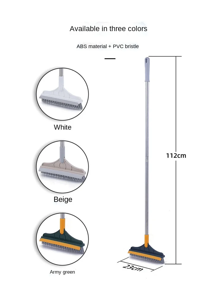 Щетка для пола 2-в-1 с длинной ручкой чистящая щетка ванной без мертвых углов | Дом