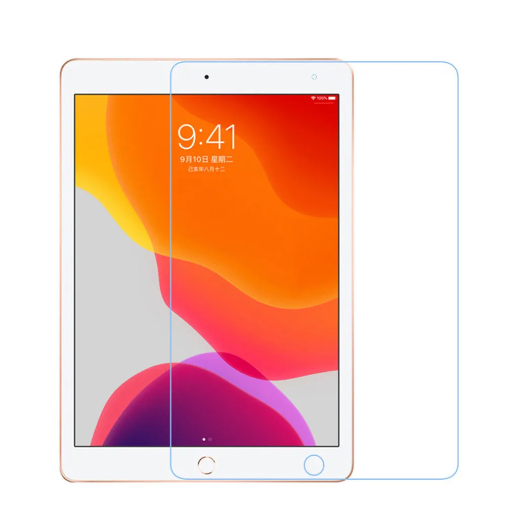 Закаленное стекло с закругленными краями для защиты экрана iPad 10 2 дюйма 2019 HD