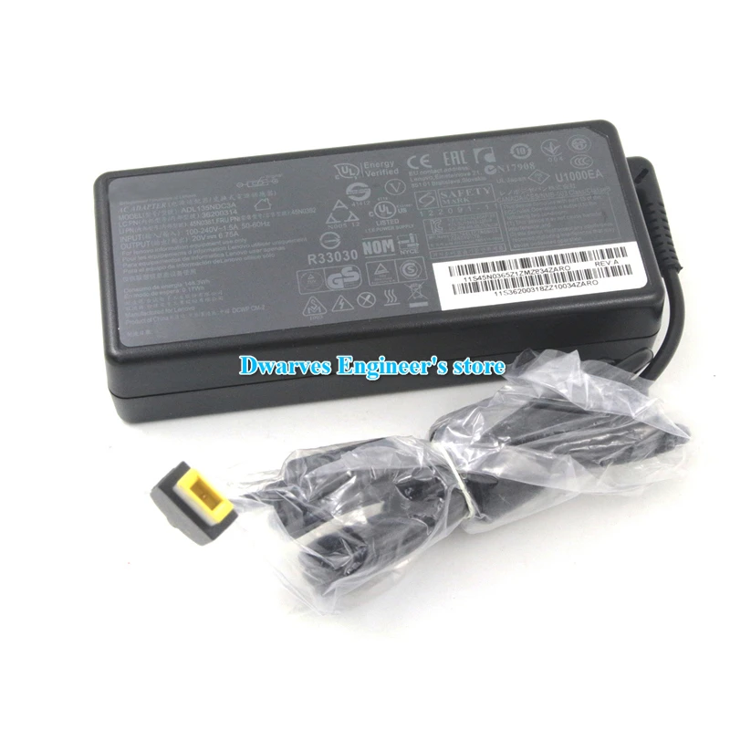 Подлинный ADL135NDC3A 20V 6.75A адаптер переменного тока для Lenovo T540P зарядное устройство