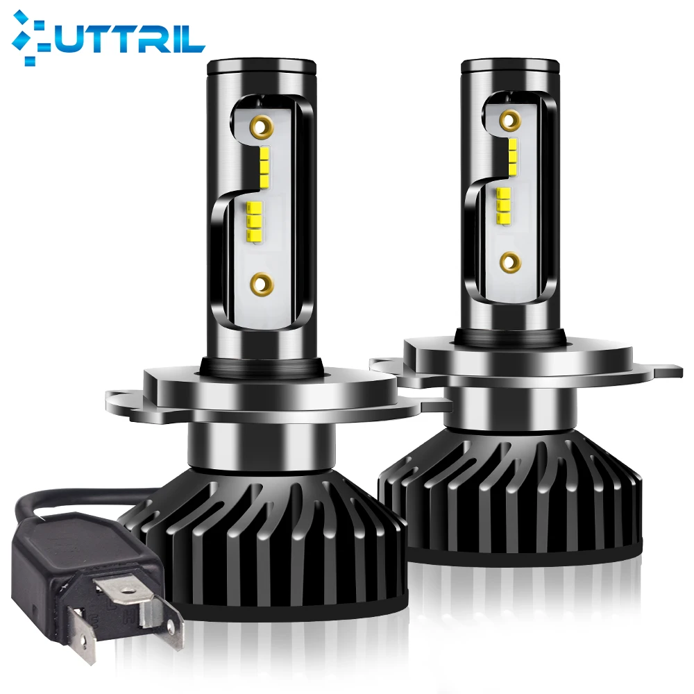 Uttril Canbus H4 LED H7 H1 H3 H8 H9 H11 9005 HB3 9006 HB4 880 881 H27 светодиодная Автомобильная фара 100W 12000LM ZES