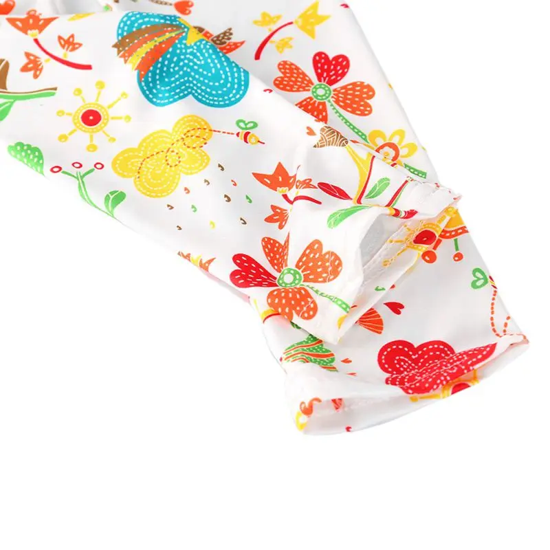 

Baby Kids Girls Leggings Pants Flower Floral Printed Elastic Long Trousers 4-13T Kids Girls Leggings