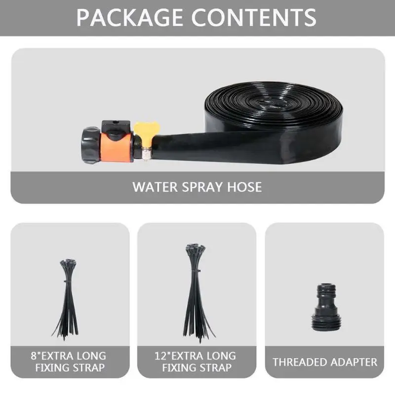 

10m Trampoline Sprinkler Set Spray Hose Kids Waterpark Summer Outdoor Garden Water Games Toy P9YB