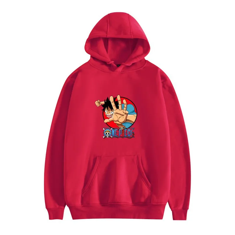 

One Piece Luffy Hoodies Men Casual Homme Fleece Pullover Japanese Anime Printed Male Streetwear Clothing Autumn Winter Tops Men