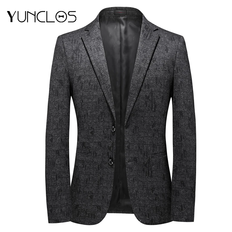 Мужской деловой костюм Yunclos пиджак для торжественных случаев и свадьбы