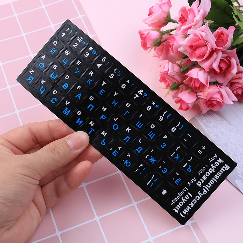 

10" TO 17" Computer Standard Letter Layout Keyboard Covers Film Russian Keyboard Cover Stickers For Mac Book Laptop PC Keyboard