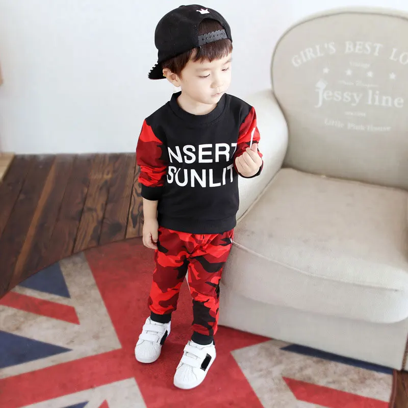 Spring Autumn Baby Boys Clothes Full Sleeve T-shirt And Pants 2pcs Cotton Suits Children Clothing Sets Toddler Brand Tracksuits |